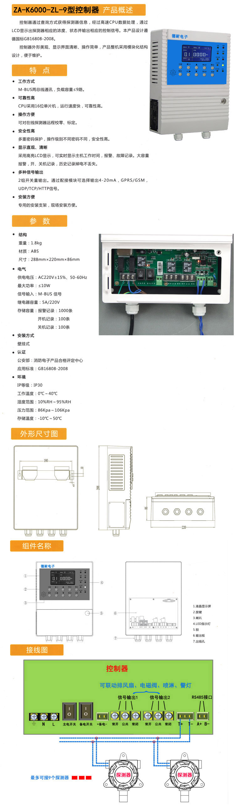 可燃?xì)怏w報(bào)警控制器